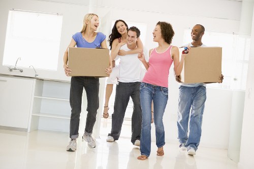 Professional removalists preparing for a house move in Maidavale