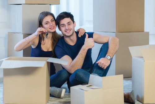 Professional movers assisting with a move in Maidavale