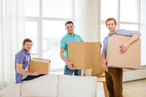 Secure transportation of office assets in Maidavale